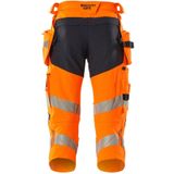 Mascot 19049-711 Driekwart broek met spijkerzakken Hi-Vis Oranje/Donkermarine