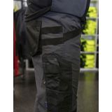 Projob 5550 Stretchbroek Met Kniezakken en Spijkerzakken 645550 - Grijs