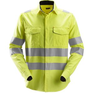 Snickers 8565 ProtecWork Lasshirt met Lange Mouwen High-Vis Klasse 3 High-Vis Geel maat XS