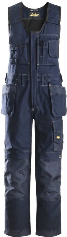 Snickers 0214 Bodybroek met holsterzakken Canvas+ Marineblauw maat 100