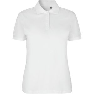 Pro Wear by Id 0587 Poloshirt biologisch kantoen| dames Wit maat XS