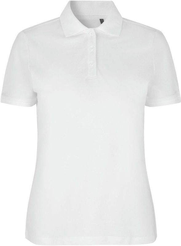 Pro Wear by Id 0587 Poloshirt biologisch kantoen| dames Wit maat XS