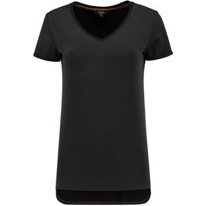 Tricorp 104006 T-Shirt Premium V Hals Dames Zwart maat 4XL