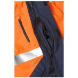 Fristads - GORE-TEX Shelljack - Hi-Vis Oranje/Marineblauw - Ademend - Waterdicht