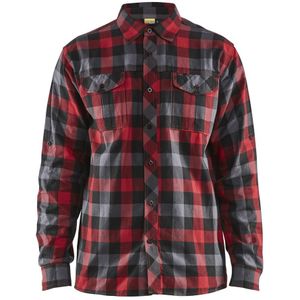 Blåkläder 3299-1152 Overhemd Flanel Rood/Zwart