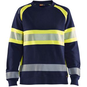 Blåkläder 3409-1158 Dames Sweatshirt High Vis Marine/High Vis Geel