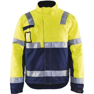 Blåkläder 4862-1811 Winterjas High Vis Geel/Marineblauw