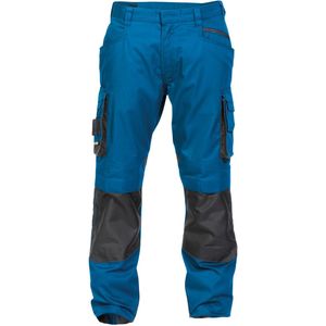Dassy Nova Werkbroek met kniezakken Azuurblauw/Antracietgrijs