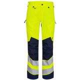 F. Engel 2544 Safety Trouser Stretch Yellow/Blue Ink