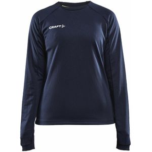 Craft - Evolve Crew Neck - Dames - Navy - Trainingsshirt - Lange Mouwen