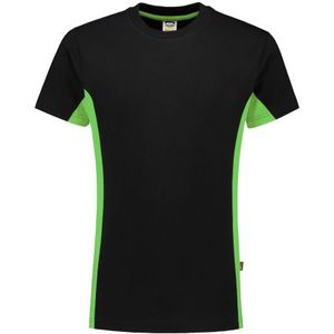 Tricorp 102004 T-Shirt Bicolor Zwart/Lime