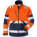 Fristads - F171 - Softshelljack - Hi-Vis Geel/Marineblauw - 100% Polyester