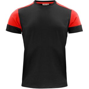 Printer T-Shirt Prime Heren Zwart/Rood