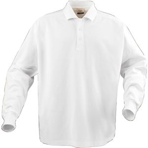 Printer Polo Surf Long Sleeve (Oud Model) Heren Wit