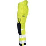 Jobman 2236 Hi-Vis Winter Trousers Star Geel/Navy maat C50