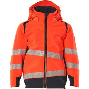 Mascot 19901-449 Shelljas voor kinderen Hi-Vis Rood/Donkermarine maat 164