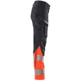 Mascot 19178-511 Dames Broek met kniezakken Donkermarine/Hi-Vis Rood