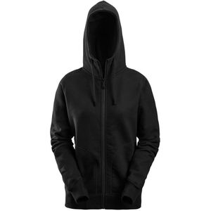 Snickers 2897 AllroundWork Dames Hoodie met Rits Zwart maat XL