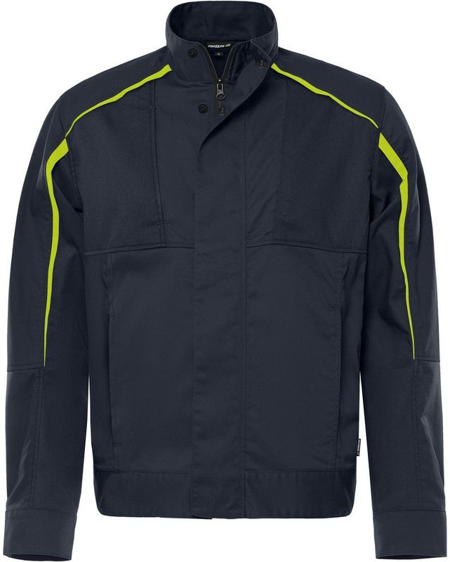 Fristads Jack 4930 GWM Donker Marineblauw/Hi-Vis Geel maat 2XL