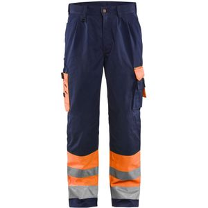 Blåkläder 1584-1860 Werkbroek High Vis High Vis Oranje/Marineblauw maat C156