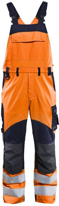 Blåkläder 2889-1513 Multinorm inherent bretelbroek High Vis Oranje/Marineblauw maat C48