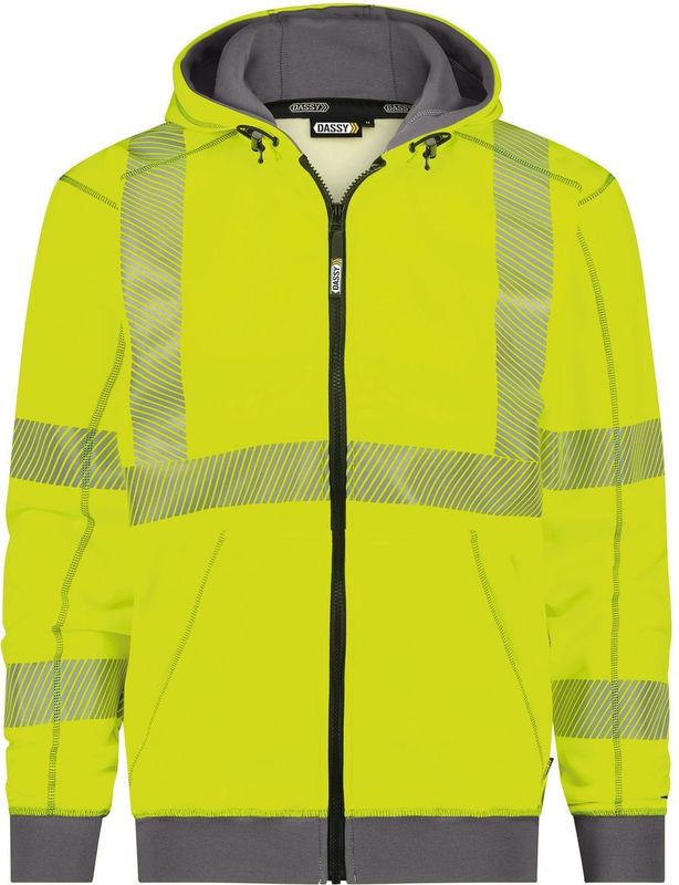 Dassy - Evans - Hoodie - Hoogzichtbaar - Met Rits - Reflecterende Banden