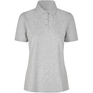 Pro Wear by Id 0587 Poloshirt biologisch kantoen| dames Lichtgrijs gemêleerd maat XS