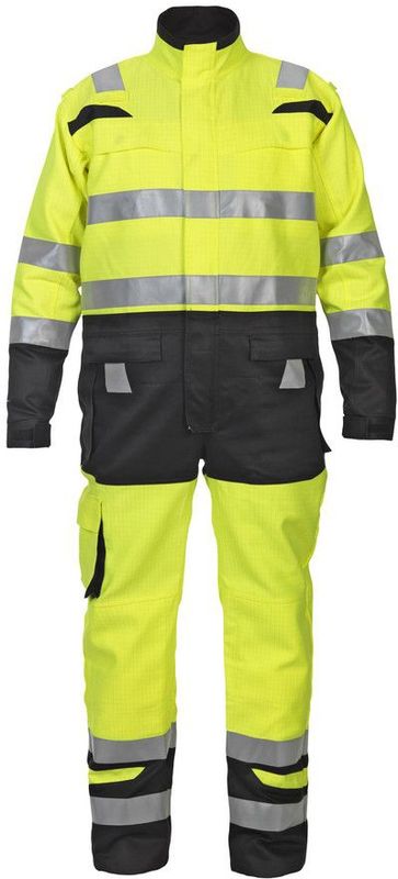 Hydrowear Marsberg Multinorm Overal Fluor Geel/Zwart maat S