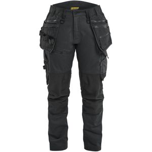 Blåkl�äder 7170-1149 Dames werkbroek met stretch Zwart/Zwart maat D25