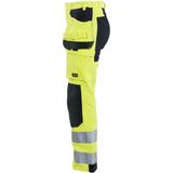 Blåkläder 7145-1512 Multinorm dames werkbroek stretch inherent High Vis Geel/Marineblauw maat D23