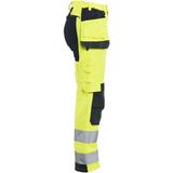 Blåkläder 7145-1512 Multinorm dames werkbroek stretch inherent High Vis Geel/Marineblauw maat C34