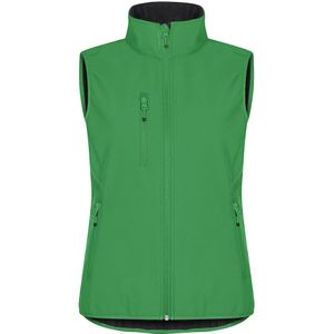 Clique Classic Softshell Vest Dames Appelgroen maat 36/S