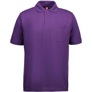 Pro Wear ID 0320 Men Pro Wear Polo Shirt Pocket Purple Size 2XL