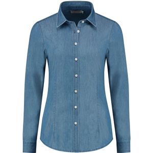 Santino Felix Ladies Shirt Washed Denim maat XS