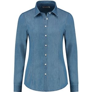 Santino Felix Ladies Shirt Washed Denim maat XXL