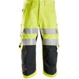 Snickers 6161 ProtecWork Pirate Werkbroek klasse 2 High-Vis Geel maat 064