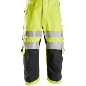 Snickers 6161 ProtecWork Pirate Werkbroek klasse 2 High-Vis Geel maat 064