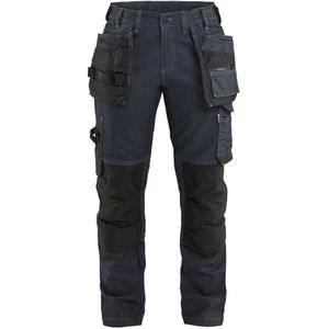 Blåkläder 7132-1141 Dames Werkbroek denim stretch met gereedschapszakken Marineblauw/Zwart maat C32