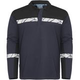 Projob 7004 Polo Lange Mouwen Heren Marine/Zwart maat 4XL