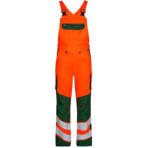 F. Engel 3545 Safety Light Bib Overall Repreve Orange/Green maat 60