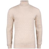 Cutter & Buck Blakely Rollerneck Heren 355422 - Zand Mélange - S