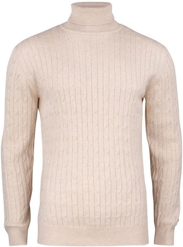 Cutter & Buck Blakely Rollerneck Heren 355422 - Zand Mélange - S