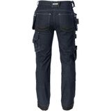 Dassy Melbourne Stretch holsterzakkenjeans met kniezakken Jeansblauw/Zwart