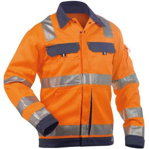 Dassy Dusseldorf Hogezichtbaarheidsvest Fluo-Oranje/Marineblauw 290gr