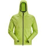 Snickers 8405 Tussenlaag Hoodie met Rits Limegroen/Limegroen maat S