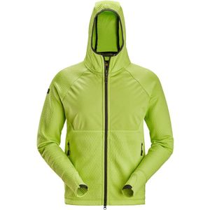 Snickers 8405 Tussenlaag Hoodie met Rits Limegroen/Limegroen maat S