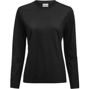 Printer Heavier Pro L/S Polo Dames Dames Zwart maat XL