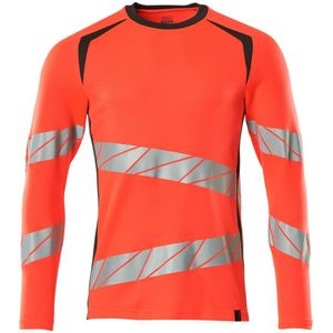 Mascot 19081-771 T-shirt lange mouwen Hi-Vis Rood/Donkerantraciet maat 5XL