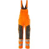 Mascot 19569-236 Amerikaanse overall met kniezakken Hi-Vis Oranje/Donkerantraciet