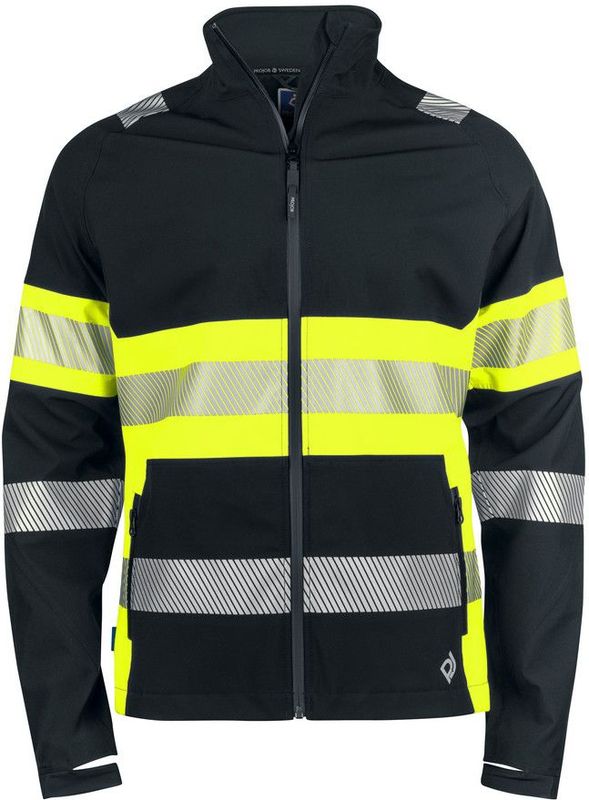 ProJob 6442 - Signalisatie Regenjas - Geel/Zwart - ISO 20471 Klasse 1